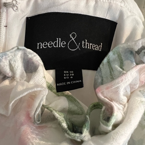 Needle and Thread floral gown NWOT🤍🤍🤍 - Picture 12 of 14
